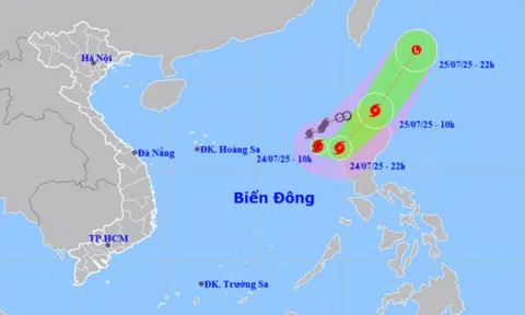 Bão số 4 năm 2025 tên gì, đang ở đâu trên Biển Đông?